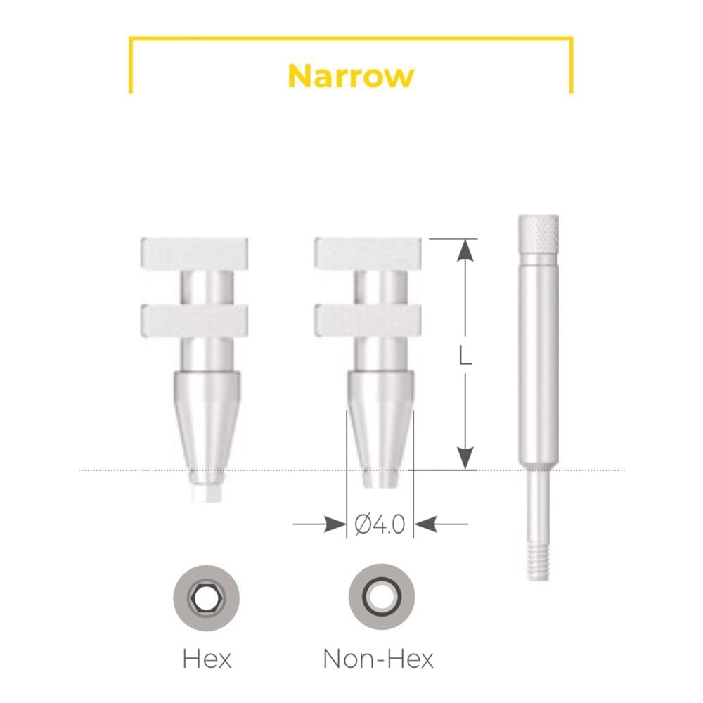 UF(II)Narrow Pickup Impression Coping UNSPI 4014H