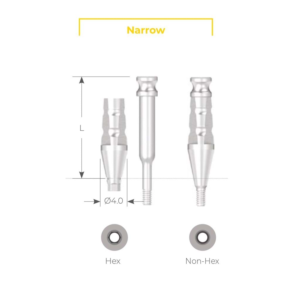 Narrow Transfer Impression Coping UNSTI 4015H