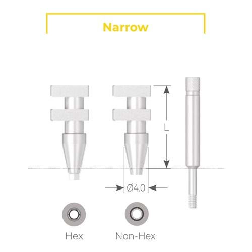 UF(II)Narrow Pickup Impression Coping UNSPI 4012H