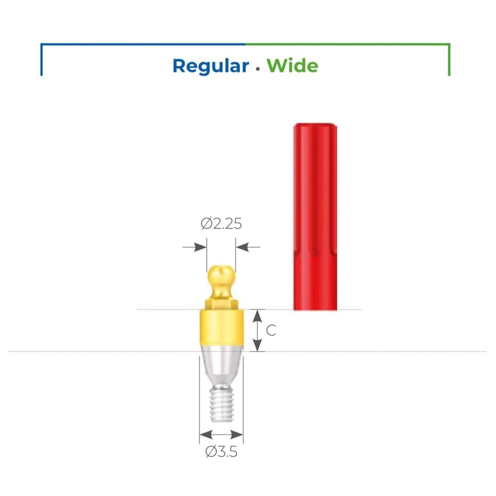 UF(II) Ball Abutment SSBA 3530
