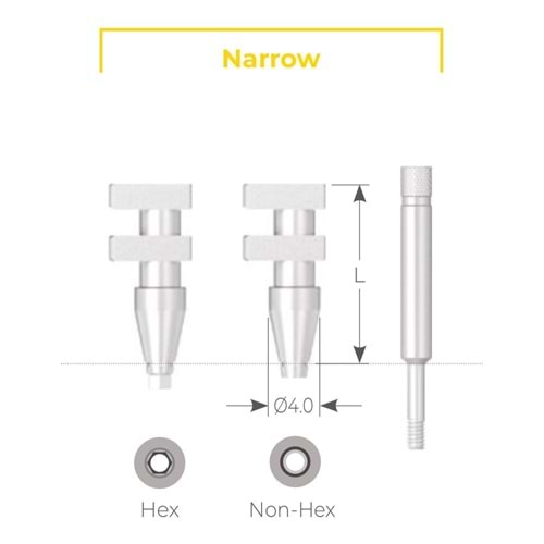 UF(II)Narrow Pickup Impression Coping UNSPI 4014H